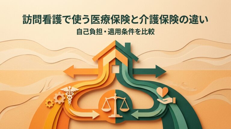 訪問看護で使う医療保険と介護保険の違い｜自己負担・適用条件を比較